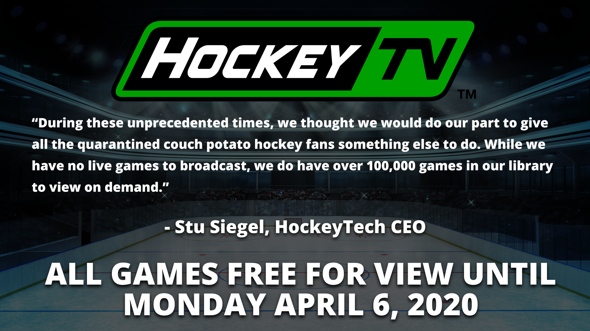 HockeyTV Announces “Free-for-View”